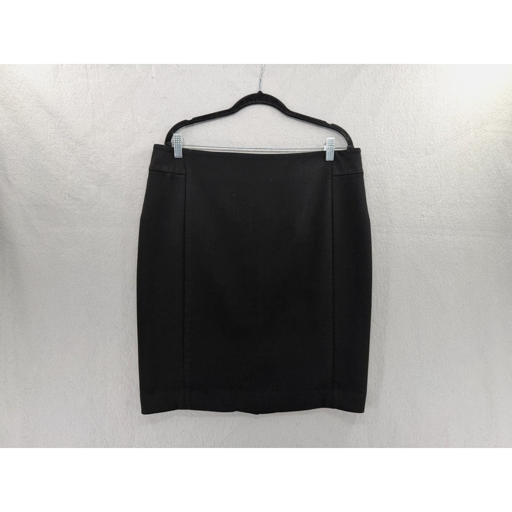 LOFT Pencil Skirt Womens 14 Black Stretch Knee Length Office Career Workwear
